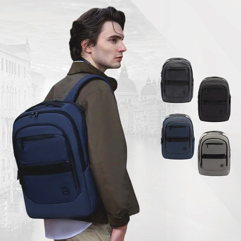 防盗商务电脑包 防盗录后背包 16寸笔电后背包 黑色 灰色 蓝色 - 电脑包 - 尼龙 黑色