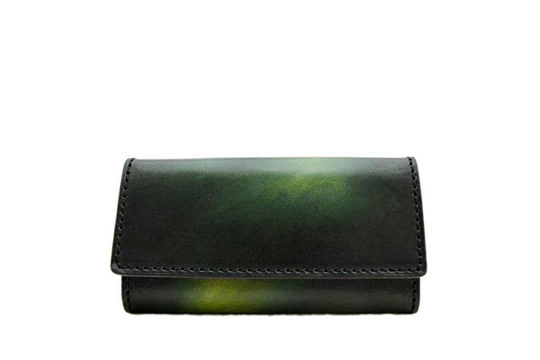 ACROMO Green Key Purse - 钥匙链/钥匙包 - 真皮 绿色