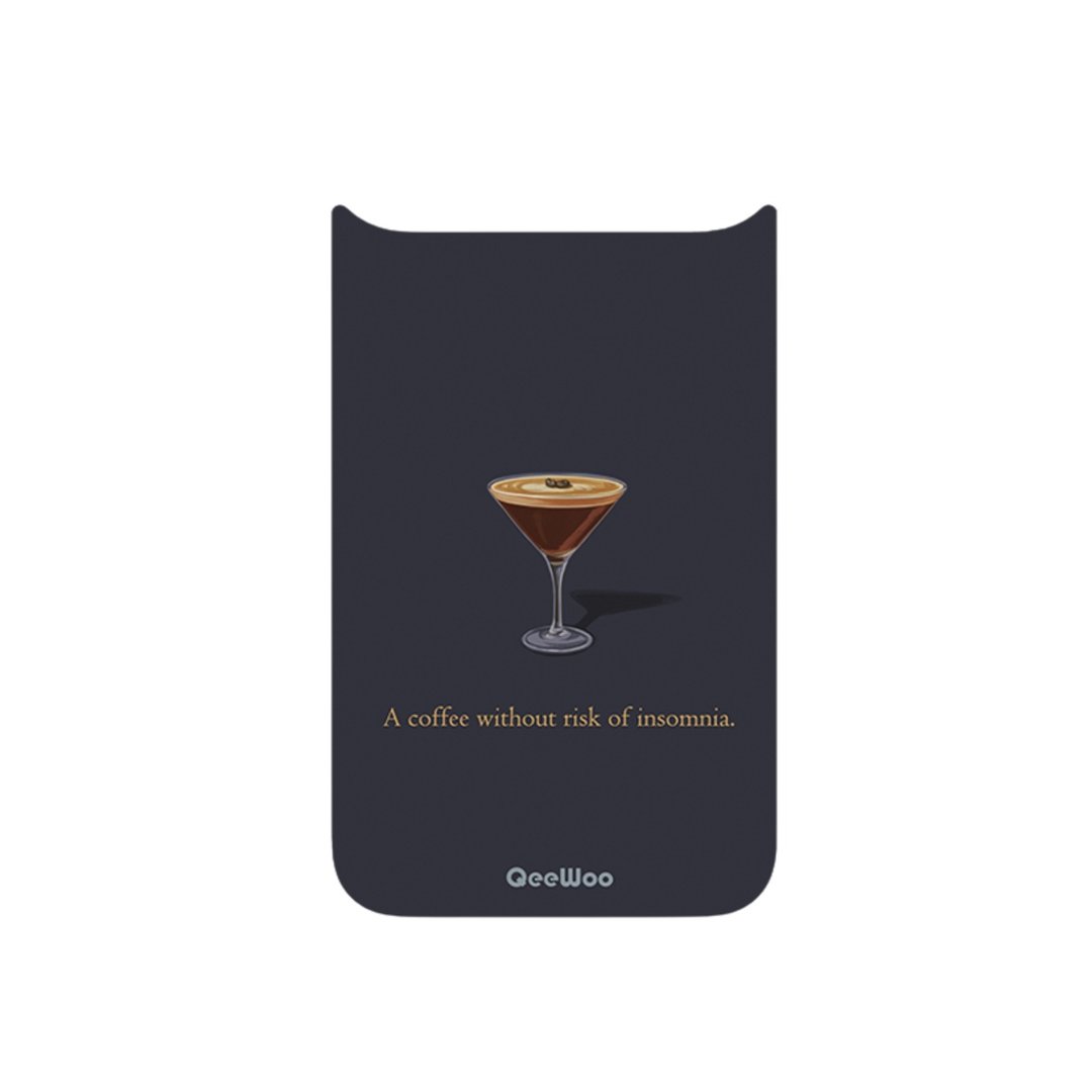 QeeWoo 磁吸背板 Claudia wang 系列-Espresso Martini(不含手机壳) - 手机壳/手机套 - 压克力 黑色