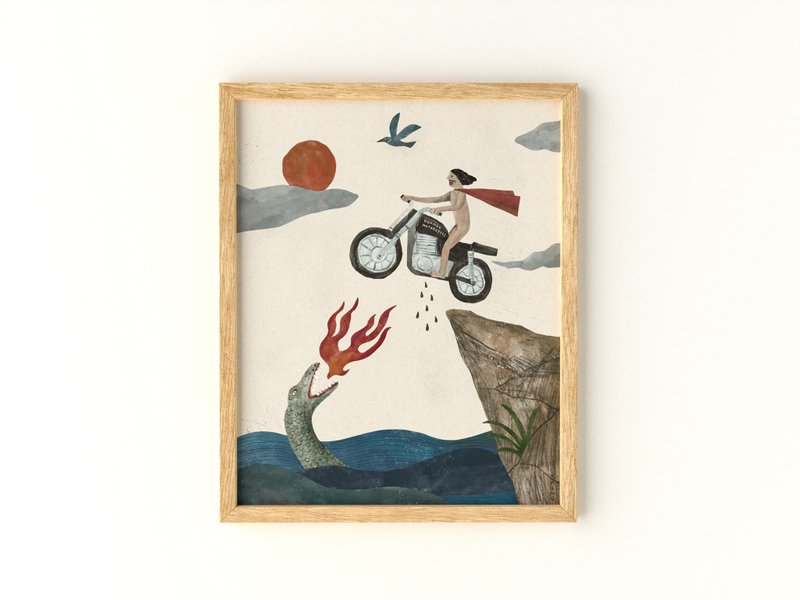 Normal Motorcycle 普通摩托车 - 印刷画/海报 - 海报/装饰画/版画 - 纸 多色