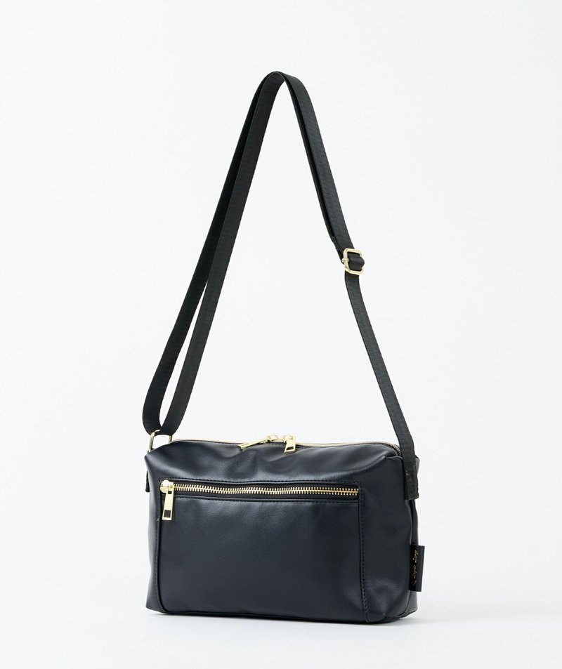 Legato Largo - Urban系列 PU软皮超轻斜背手袋 黑色 LH-X0281 - 侧背包/斜挎包 - 人造皮革 黑色