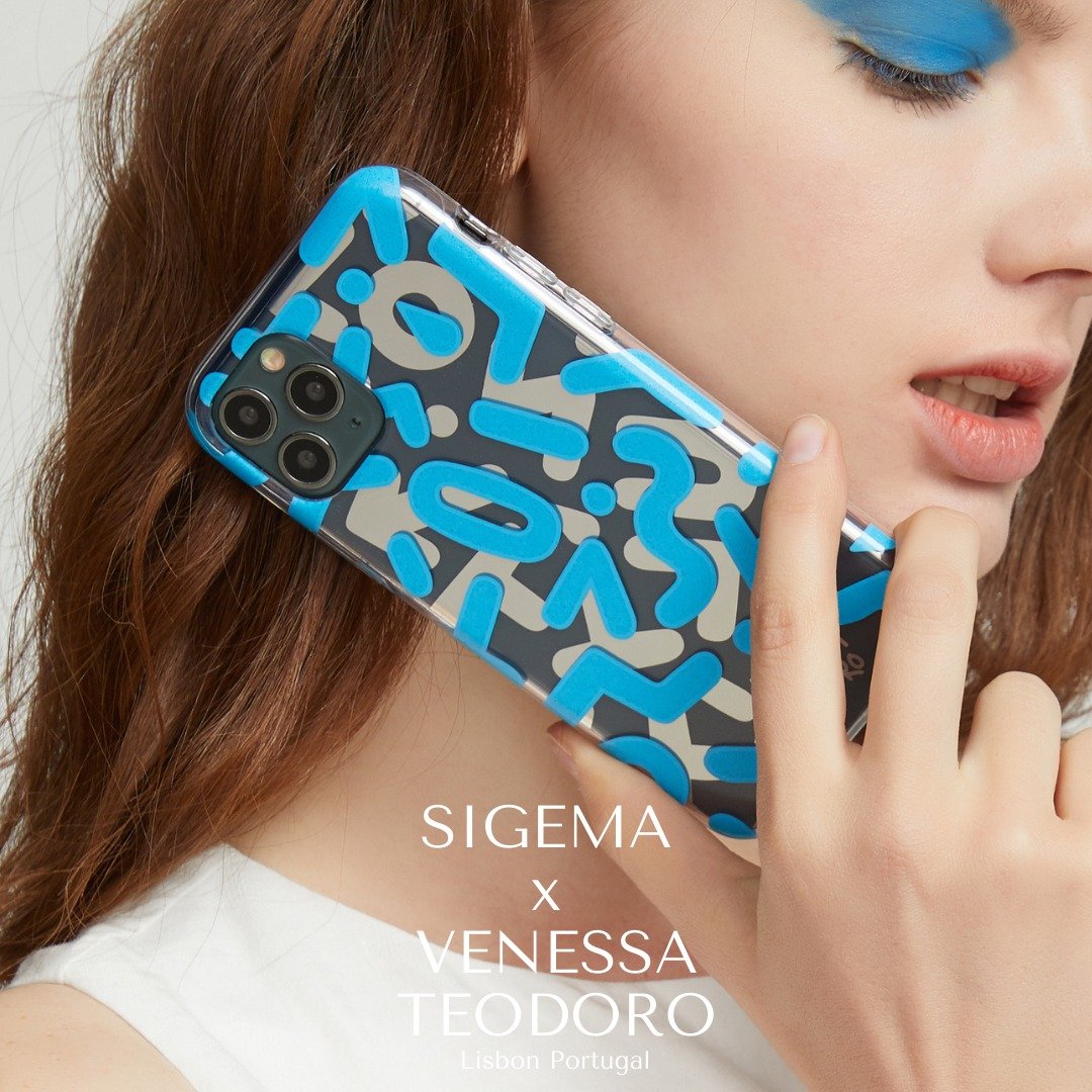 iPhone 11 Pro/Max Vanessa Teodoro 防摔设计 双层手机壳 手机套 - 手机壳/手机套 - 塑料 蓝色