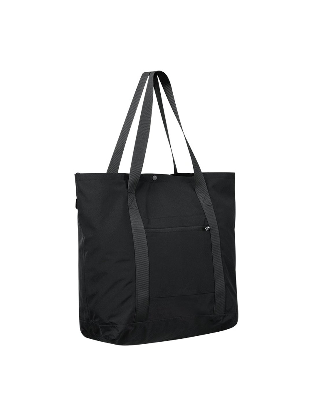 无缝压胶机能托特包 户外通勤单肩挎包 磁扣防泼大容量tote bag - 侧背包/斜挎包 - 其他材质 黑色