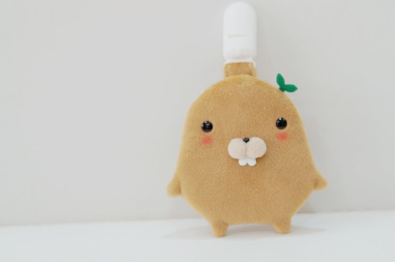 Bucute Mr.马林鼠护身符.御守套/宝宝专用/手工制作/弥月礼物 - 满月礼盒 - 聚酯纤维 卡其色