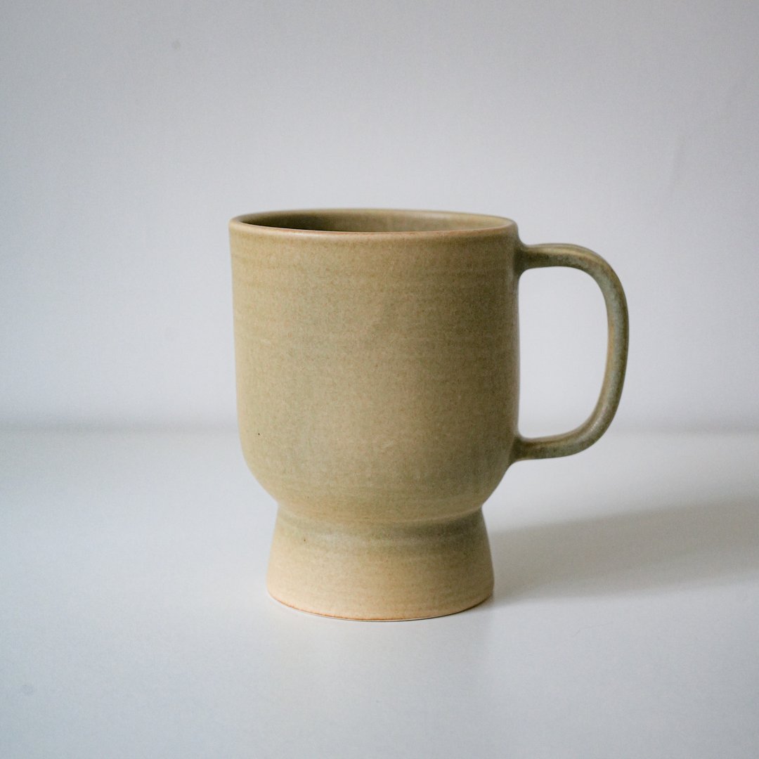 陶瓷 咖啡杯 马克杯 灰黄 Ceramic Mug - 咖啡杯/马克杯 - 陶 卡其色