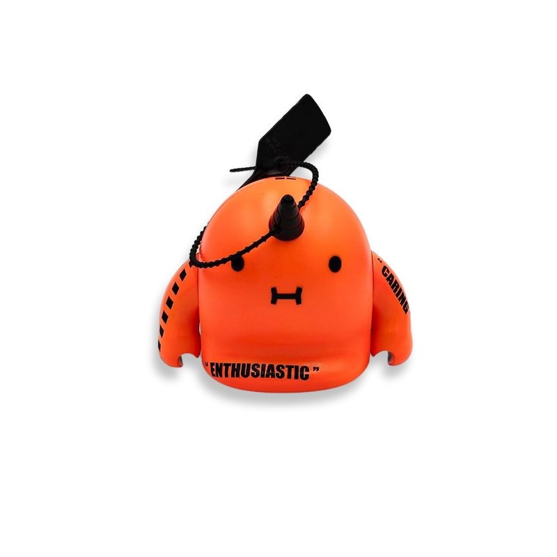 【原创公仔】Untaggable霓虹橘独角恐龙 - 玩偶/公仔 - 塑料 橘色