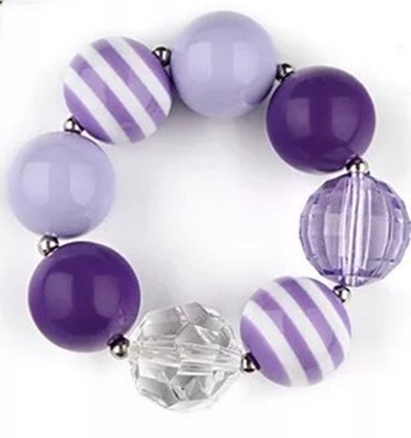 手工串珠儿童首饰手链 Chunky bracelets - 婴儿饰品 - 塑料 
