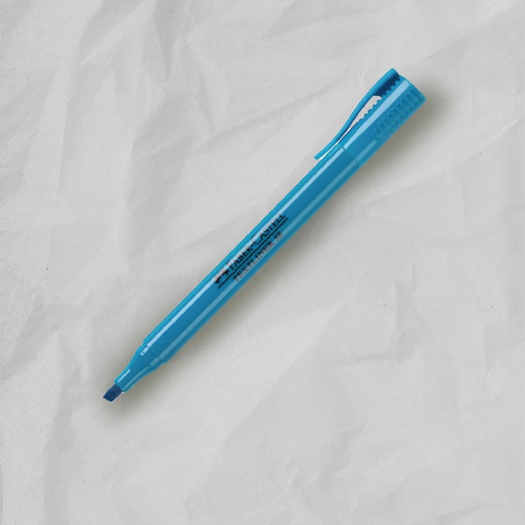 Faber-Castell 辉柏超感度萤光笔-蓝(原厂正货) - 其他 - 其他材质 蓝色