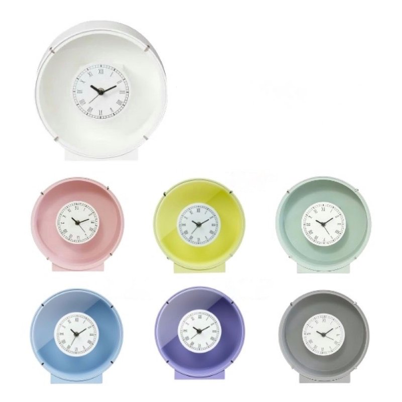 日本进口花时计(机芯静音)永生不凋干燥花适用 - 时钟/闹钟 - 木头 多色