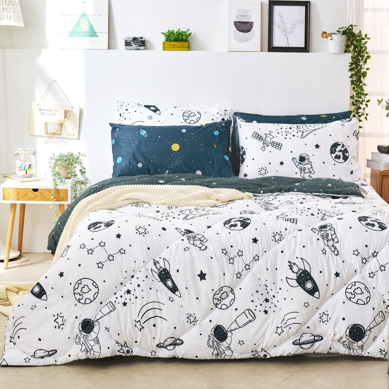 棉被 / Heat-Fi / 可水洗羽丝绒被 / 星旅太空 台湾制 - 被子/毛毯 - 其他材质 白色