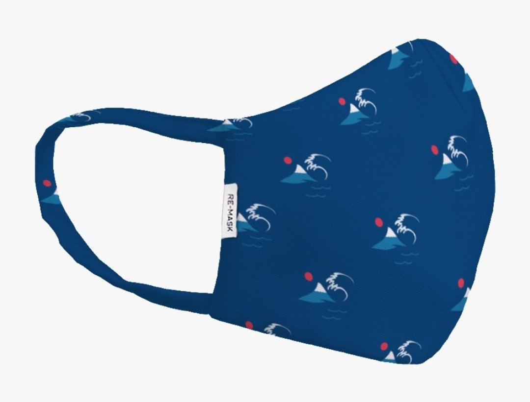 Re-Mask 香港制造 VFE 口罩 | LIMITED EDITION | Fuji Blue - 口罩 - 棉 多色