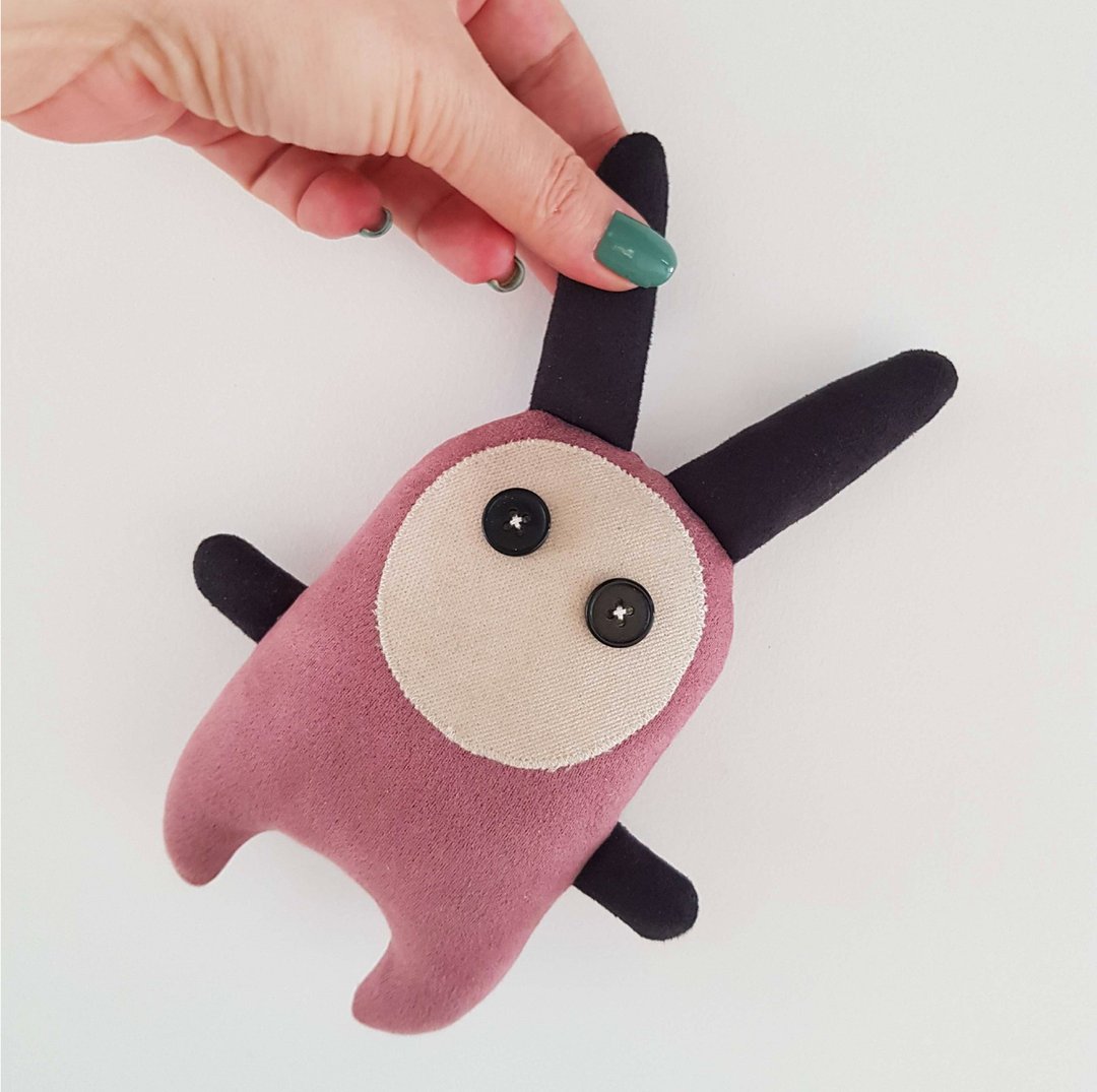 pink rabbit anime sewing pattern PDF rag doll tutorial in English animal pattern - 手工艺教程/工具书 - 其他材质 