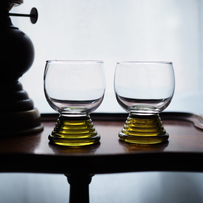 早期 德国 Romer 酒杯 / 玻璃杯 - 酒杯/酒器 - 玻璃 绿色
