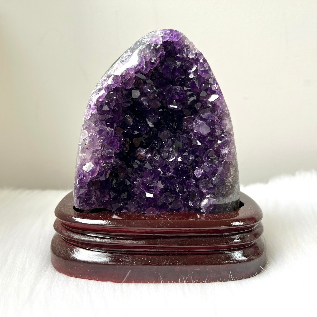 乌拉圭紫晶簇连订造底座 | 水晶 | 水晶簇 | 水晶摆件 - 摆饰 - 水晶 紫色