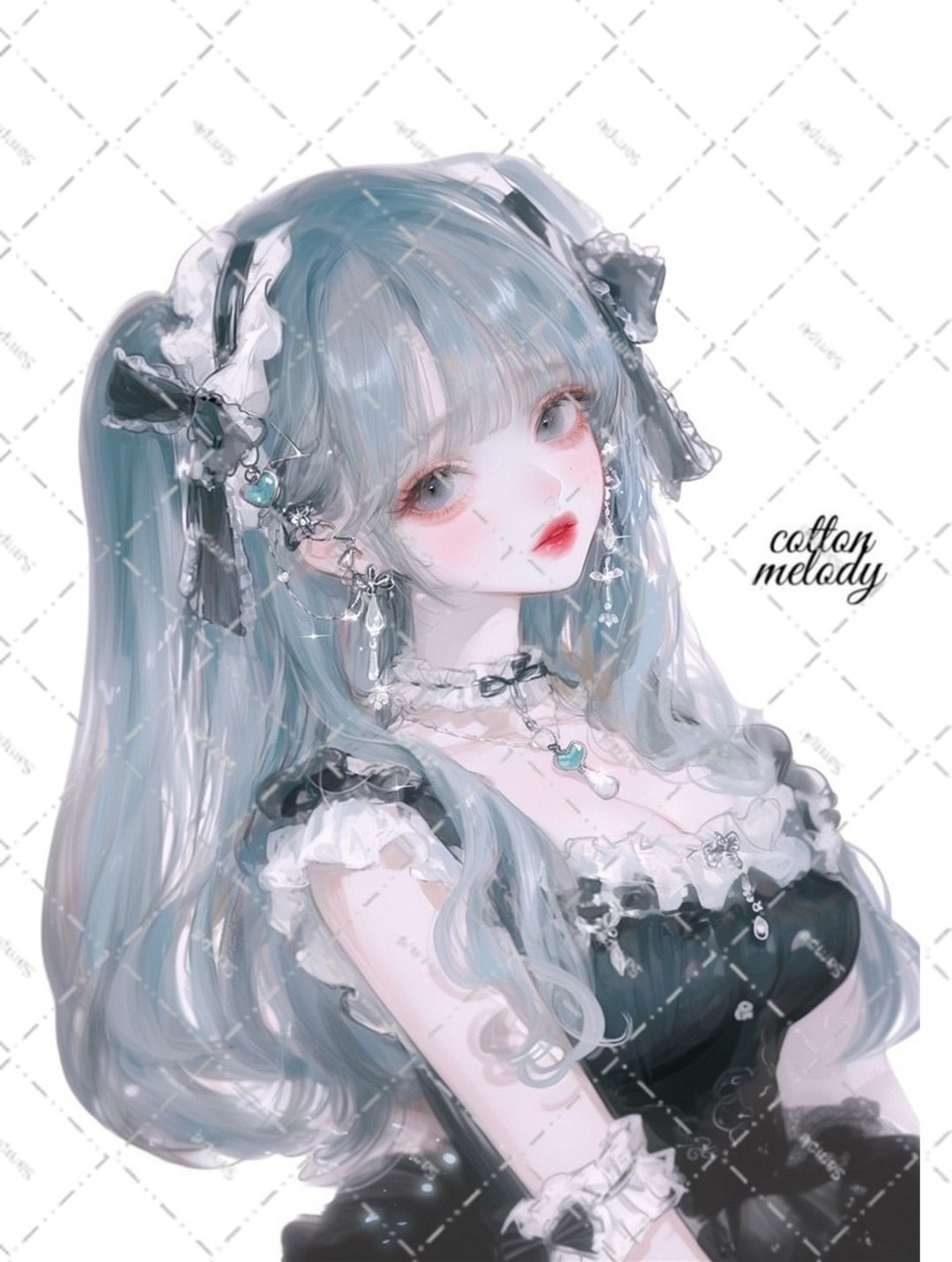 original sticker no.5622 人物贴纸 原创贴纸 人物贴纸 女孩贴纸 原创人物贴纸 - 贴纸 - 纸 