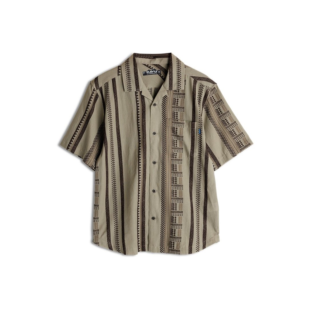 【KAVU】Castaway 有机棉短袖休闲衬衫 漂浮多比 #5263 - 男装衬衫 - 棉．麻 多色