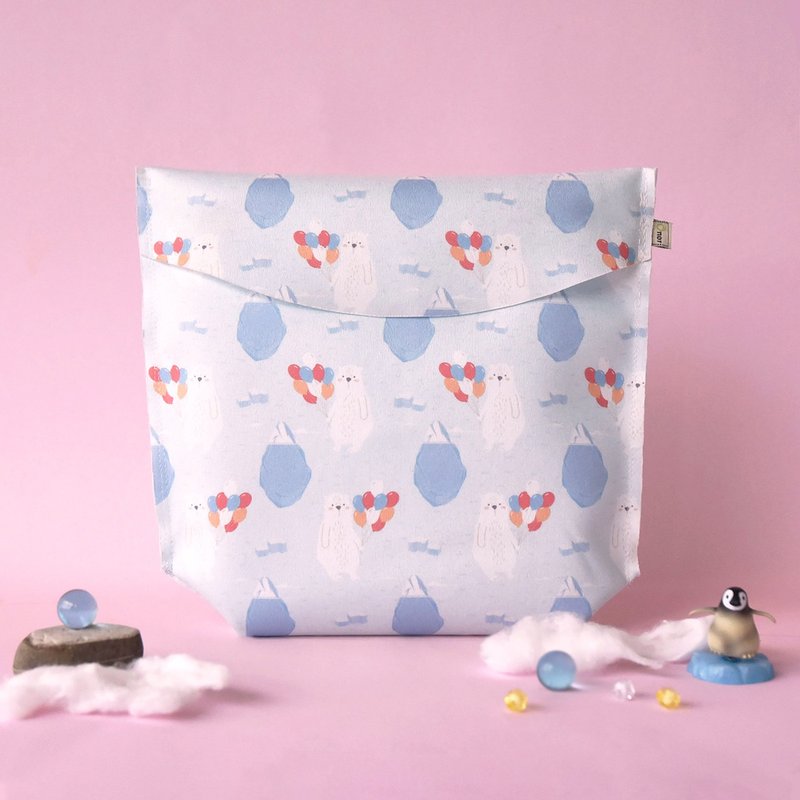 OFoodin 点心袋 【北极熊想飞】硅胶干物袋 食品容器 - 便当盒/饭盒 - 硅胶 多色