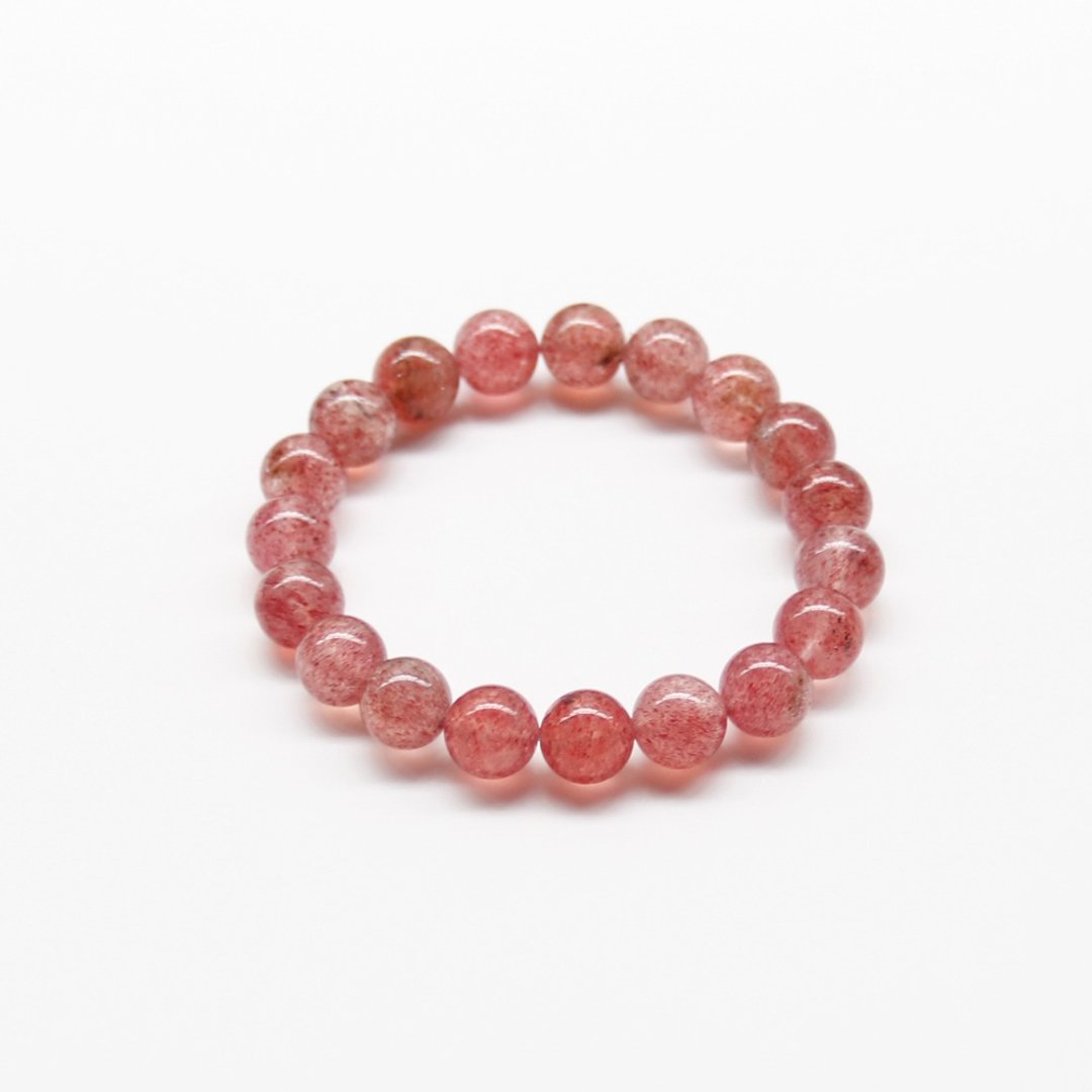 天然水晶 草莓晶 Strawberry Quartz 手环 - 手链/手环 - 水晶 