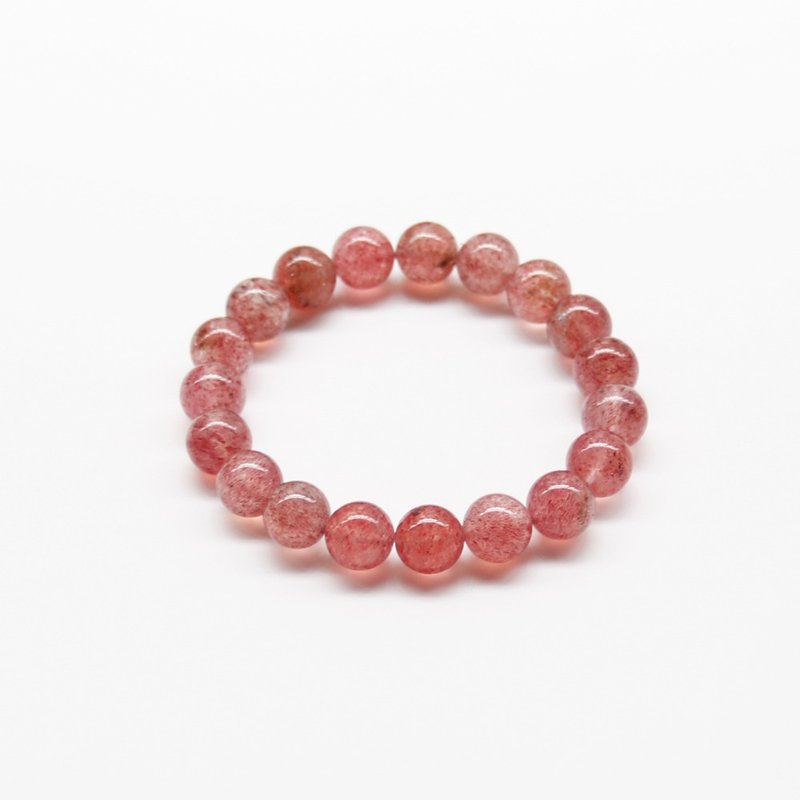 天然水晶 草莓晶 Strawberry Quartz 手环 - 手链/手环 - 水晶 