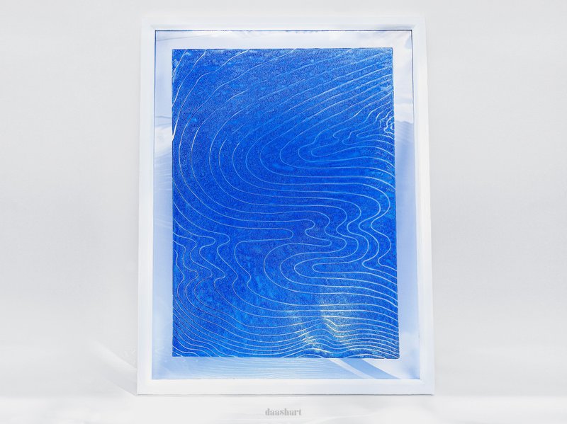 抽象蓝色水艺术有机玻璃凹版印刷 航海墙装饰墙 - 海报/装饰画/版画 - 塑料 蓝色