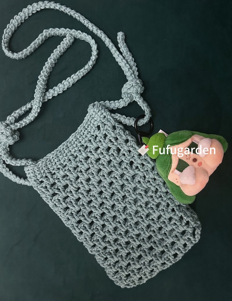 fufugarden手作成品肩帶可調節斜背包手機包-多種顏色可選-不含娃 - 侧背包/斜挎包 - 棉．麻 