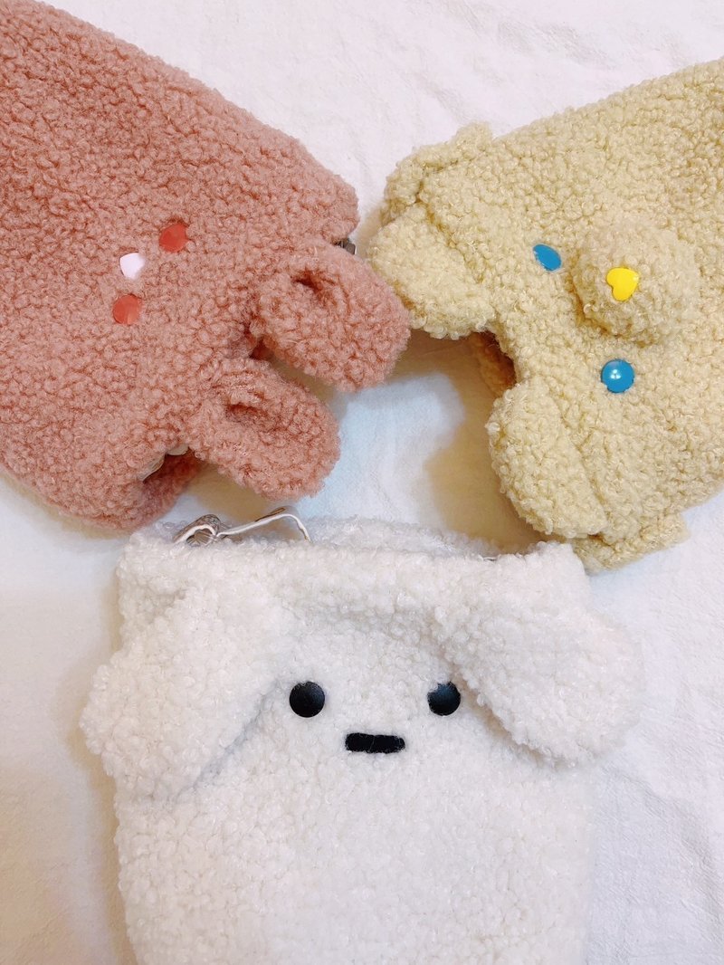 贝拉花绣 萌萌配件-婴幼儿儿童-70-120cm可定制-萌宠万用袋 - 侧背包/斜挎包 - 棉．麻 白色