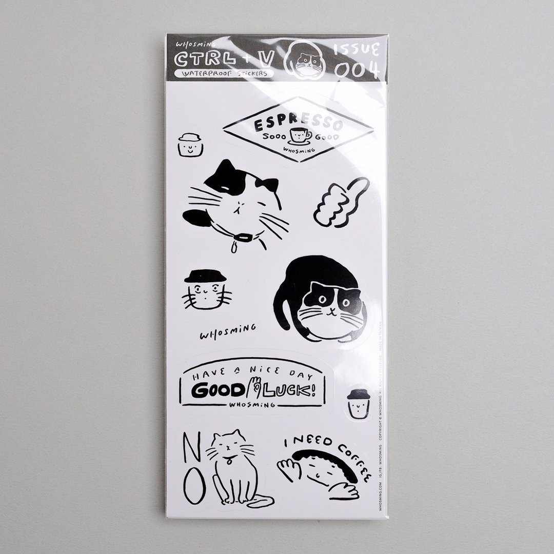 WHOSMiNG 贴纸 - ISSUE 004 - 贴纸 - 纸 白色