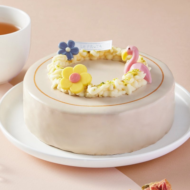 【LeFRUTA朗芙】茉莉茶漾红心芭乐慕斯 / 6寸 - 蛋糕/甜点 - 其他材质 红色