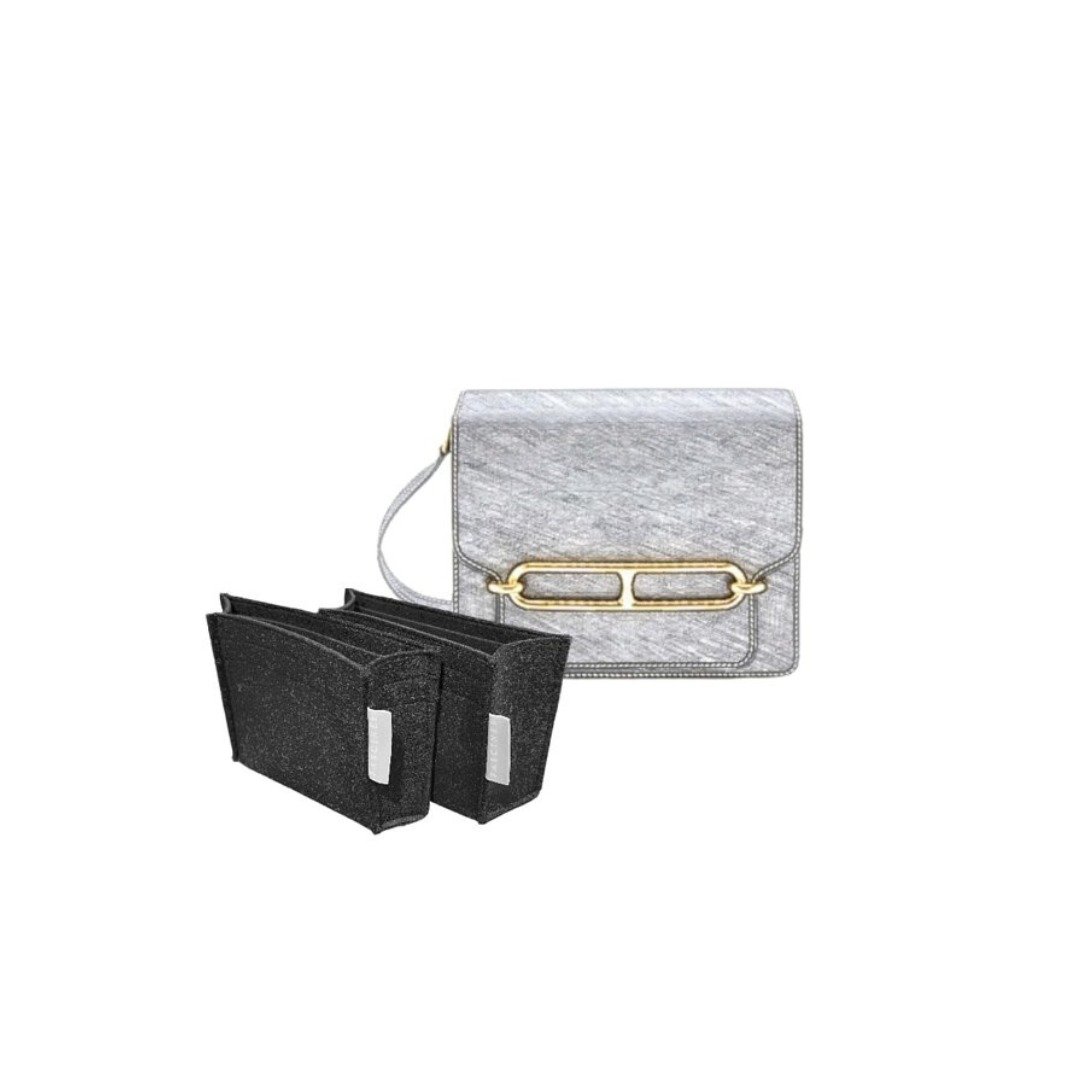 【香港制造|韩国绒布】手制内袋 Hermes-Roulis 23cm - 化妆包/杂物包 - 其他材质 多色