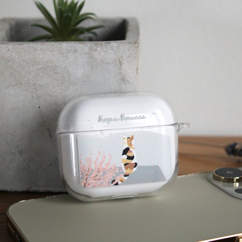 猫咪 透明 AirPods 保护套(硬壳/软壳可选) - 耳机收纳 - 塑料 透明
