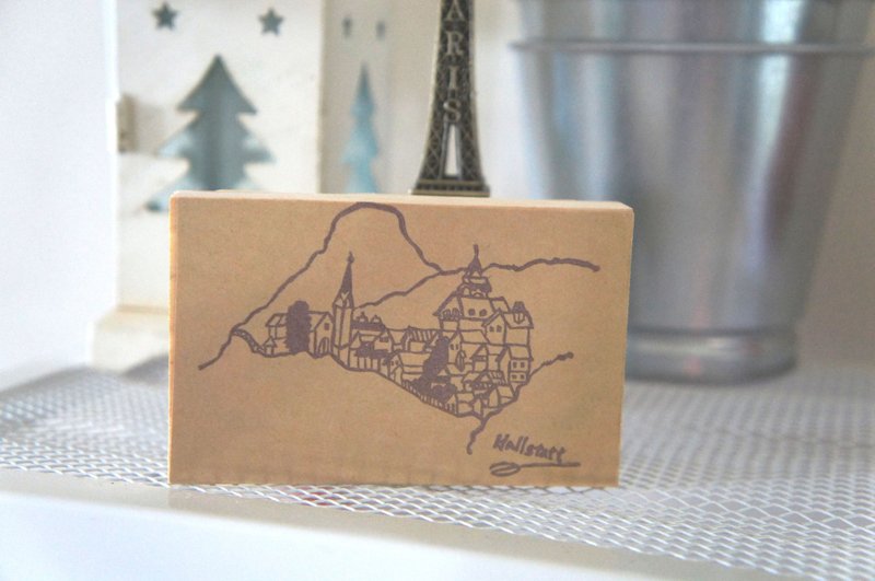 苹果丹丹 ~ 旅行印章 哈尔施塔特 - 印章/印台 - 其他材质 绿色