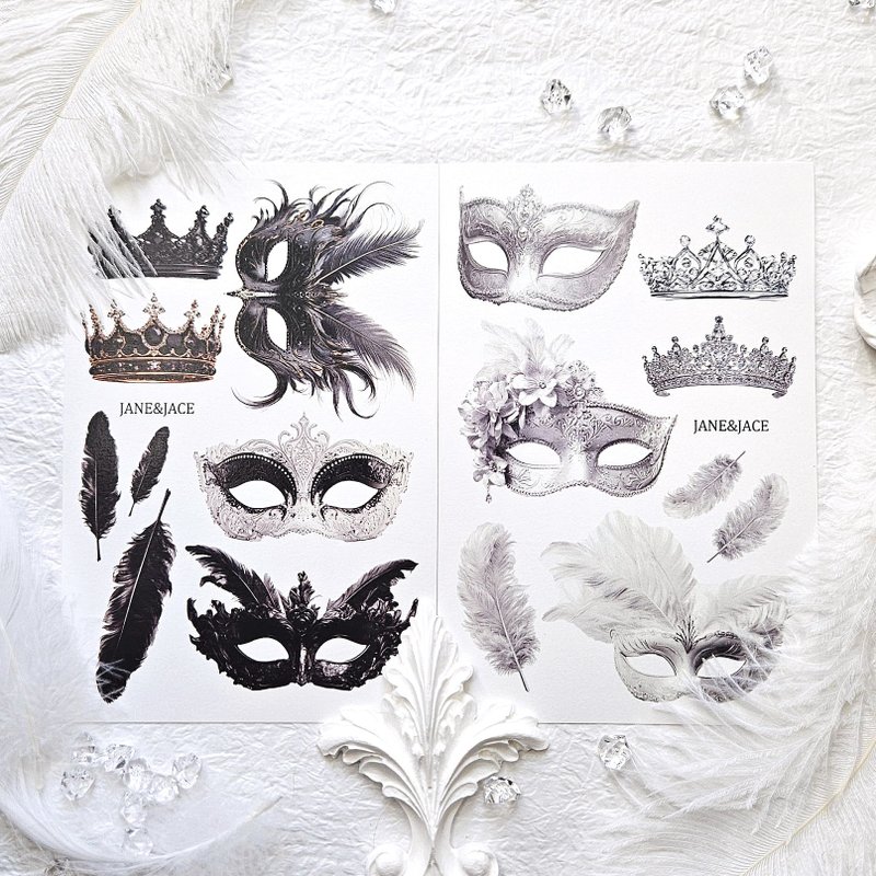 面具纸 - 贴纸 - 纸 