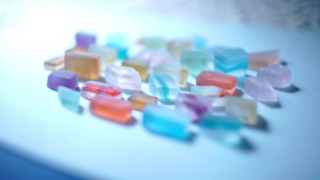 Challenge kit for glass polishing !! --Glass polishing to polish your heart [Glass amber sugar] - 其他 - 玻璃 多色