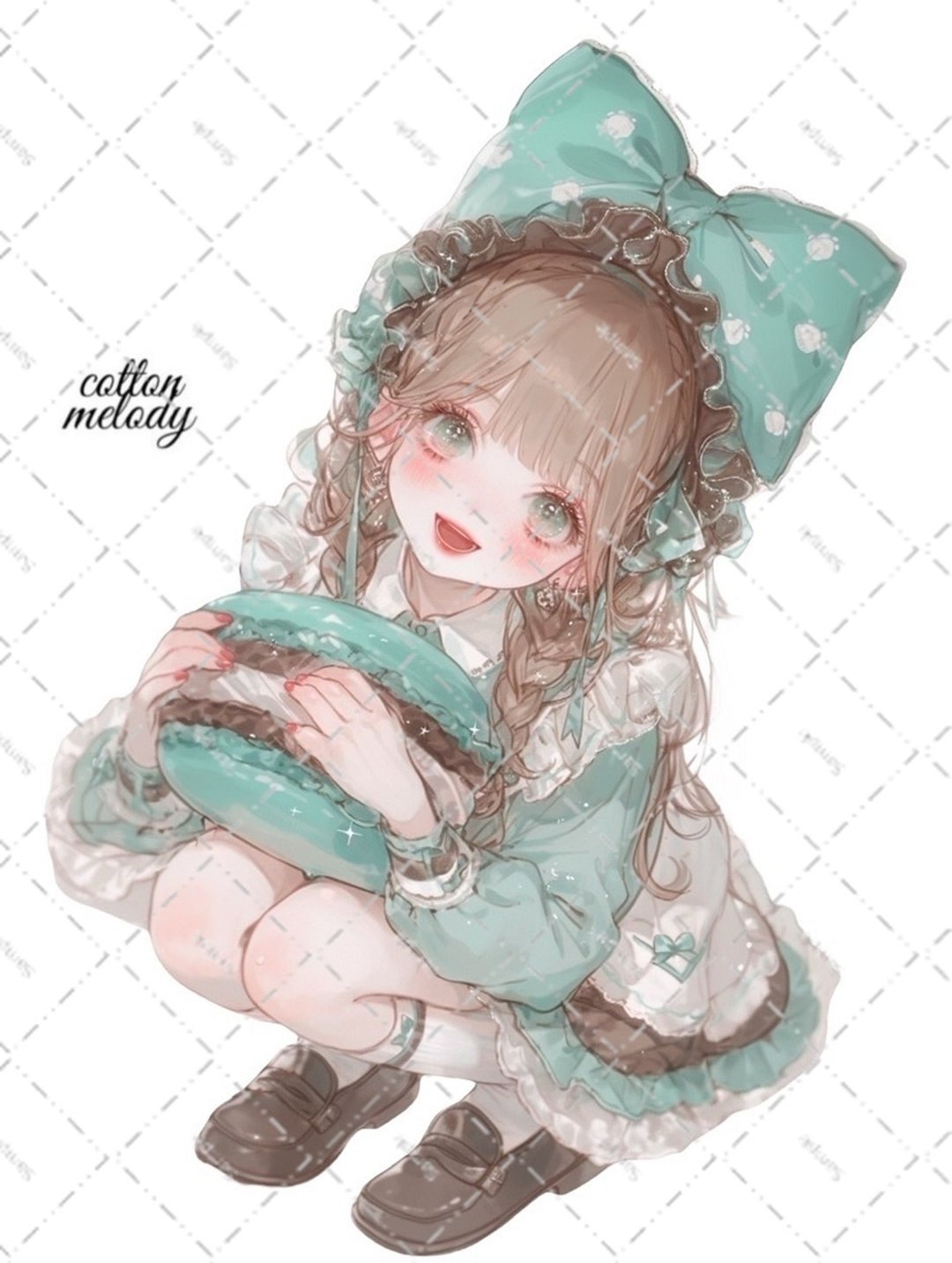 original sticker no.6645 人物贴纸 原创贴纸 人物贴纸 女孩贴纸 原创人物贴纸 - 贴纸 - 纸 