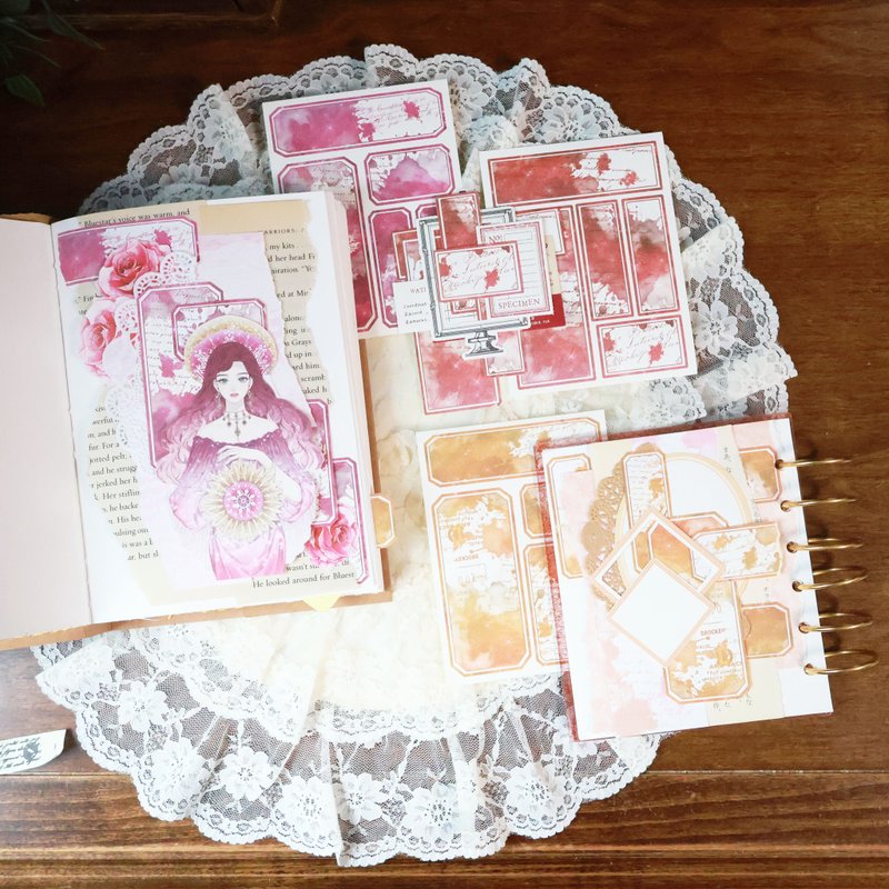 复古。极光标签 - 贴纸 - 纸 多色