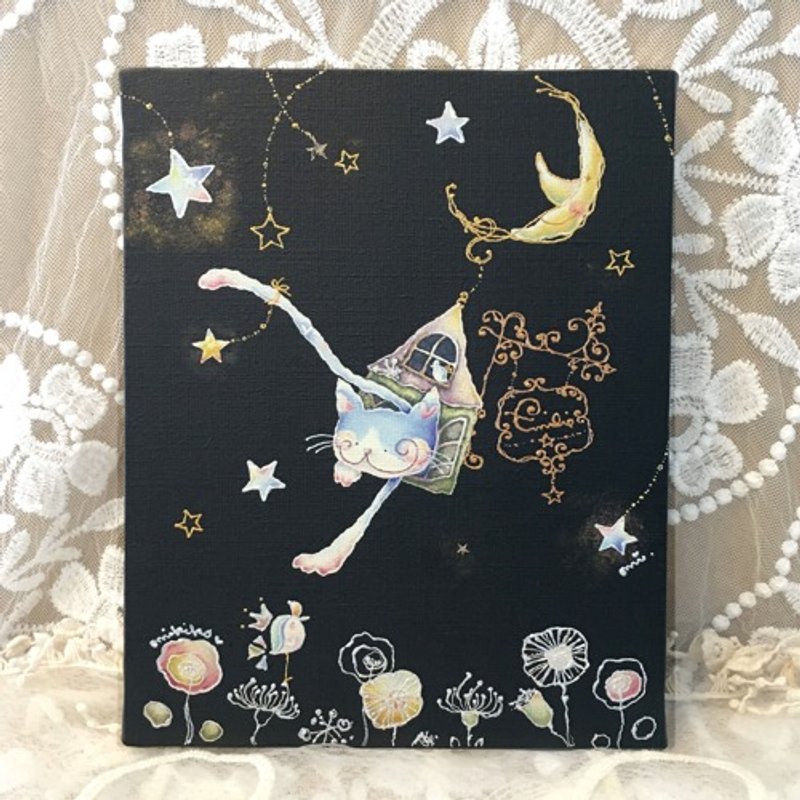 艺术画布面板艾米丽猫 - 海报/装饰画/版画 - 纸 