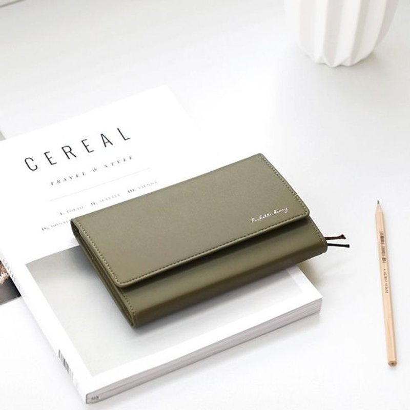 手帐年历-三折皮夹式周志V3-橄榄绿,ICO87175 - 笔记本/手帐 - 纸 绿色