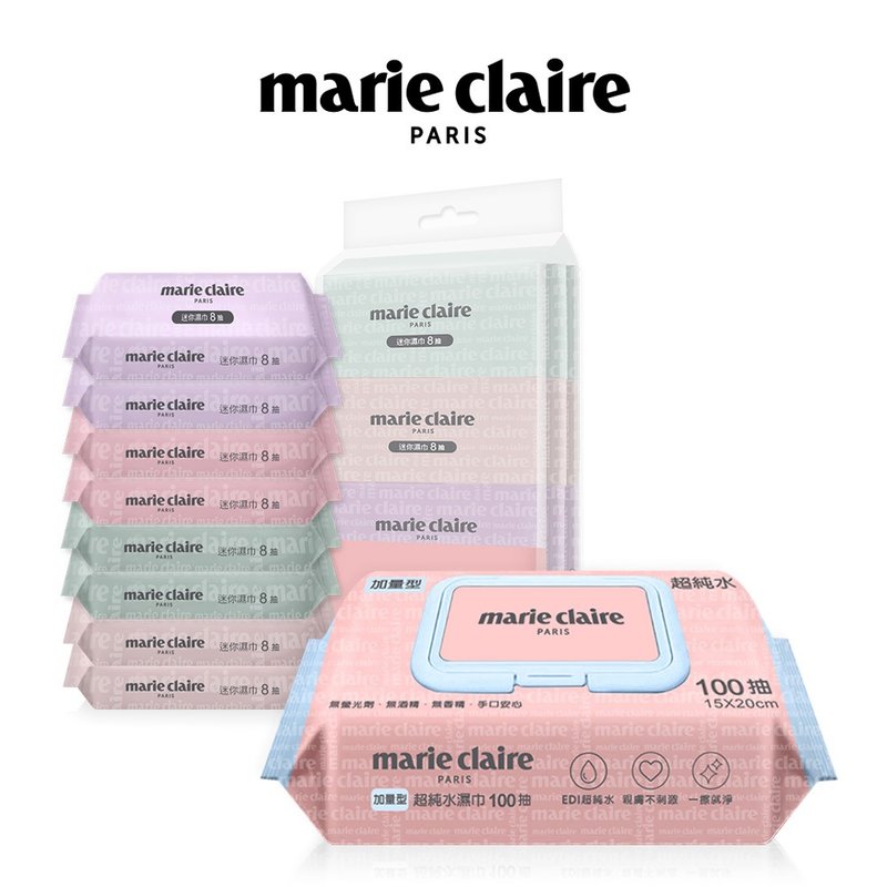 【ONEDER旺达】Marie Claire美丽佳人EDI超纯水迷你湿巾/加盖湿巾 - 其他 - 其他材质 