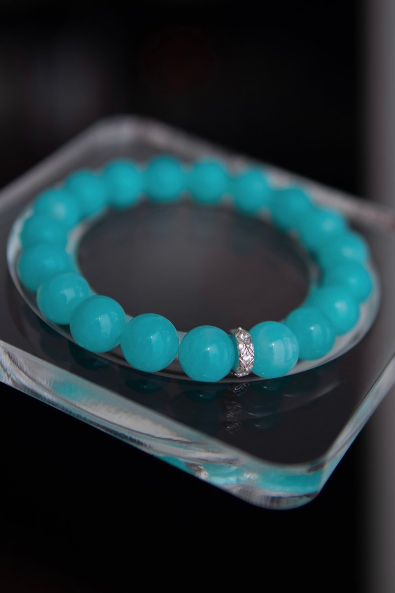 天然天河石 S925银花环 手链 信心 勇气 沟通能力 - 手链/手环 - 水晶 