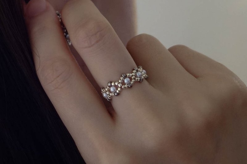 The Graces-C 三美神之三 戒指 - 手工编织珠宝 - 戒指 - 其他金属 银色