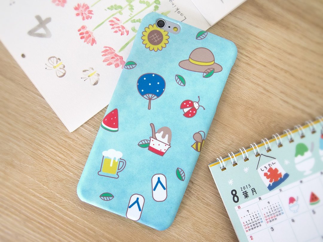 日本夏日 iPhone 手机壳 เคสญี่ปุ่นฤดูร้อน - 手机壳/手机套 - 塑料 多色