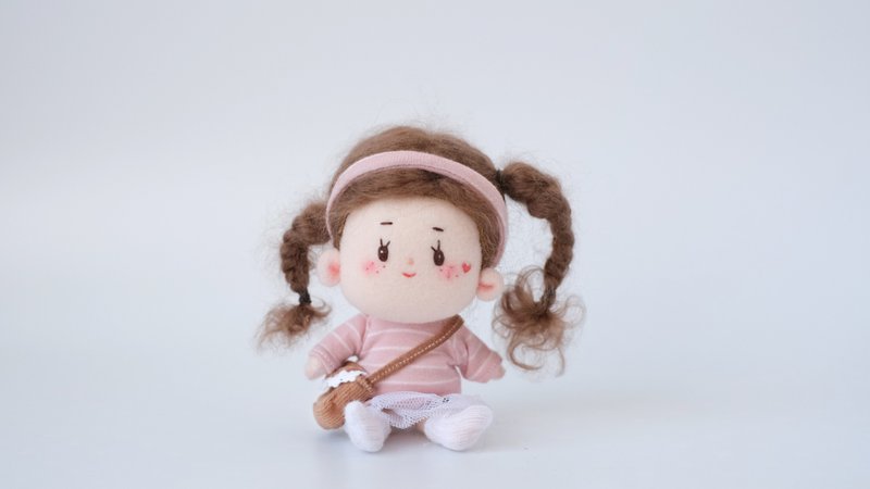 ANDOLL 原创手作布娃娃文艺礼物 小花 - 玩偶/公仔 - 棉 粉红色