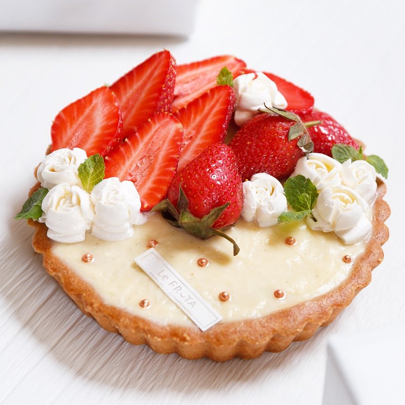 【LeFRUTA朗芙】怦然 玫瑰花草莓塔  ／草莓季限定  ／ 6寸 - 蛋糕/甜点 - 新鲜食材 红色