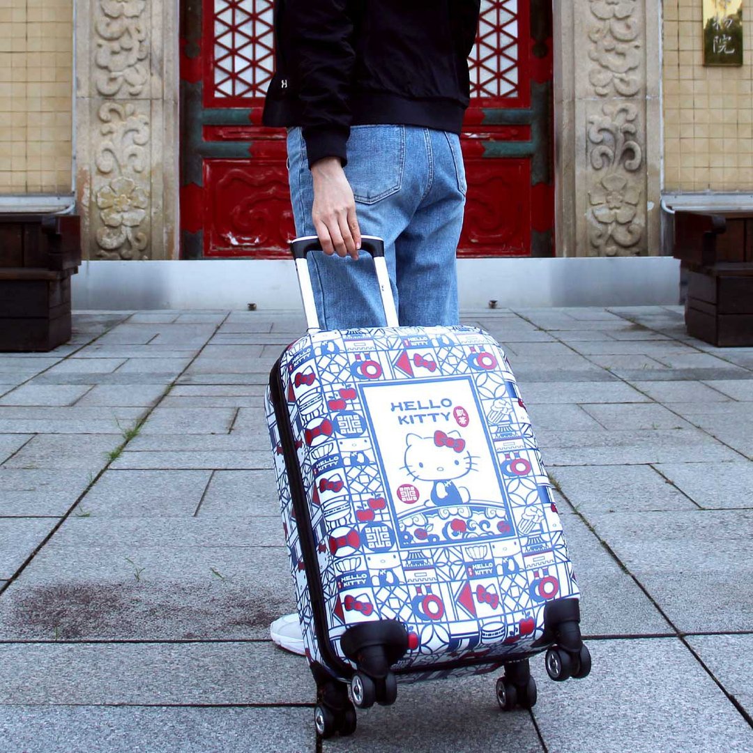 Hello Kitty 故宫轻旅登机箱 20吋 - 行李箱/行李箱保护套 - 其他材质 蓝色