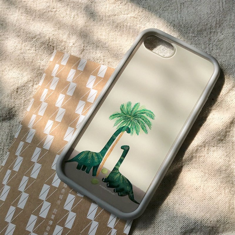 World Of Dinosaurs 犀牛盾背盖 - 雷龙好伙伴款 - 手机壳/手机套 - 塑料 卡其色
