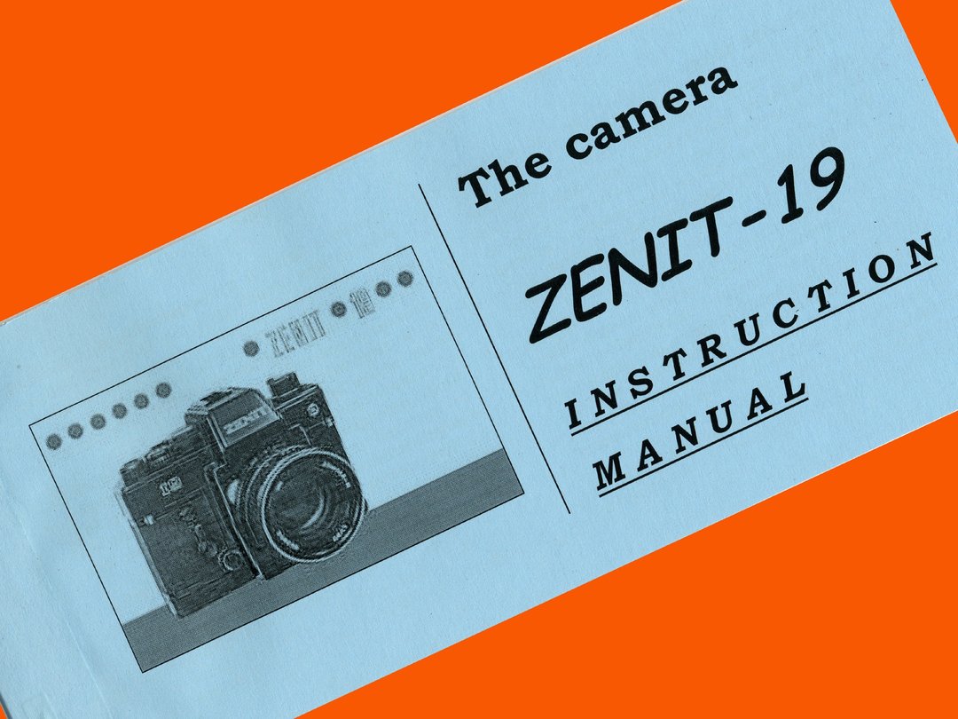 ZENIT-19 SLR 俄罗斯苏联 35 毫米相机英文说明书手册 - 相机 - 纸 