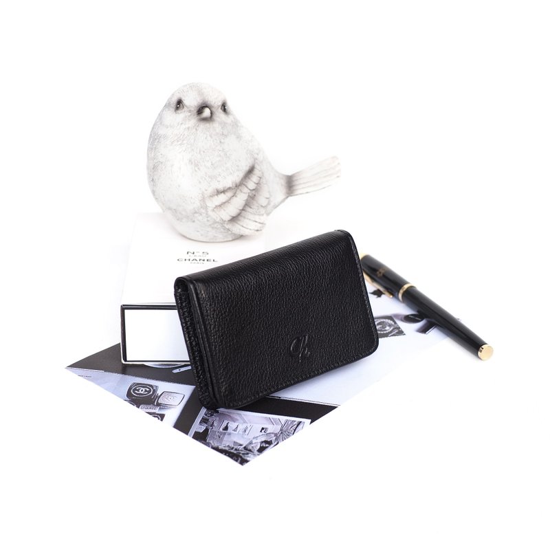 Classic card (ฺBlack), Name card case, card case, cow leather - 其他 - 真皮 黑色