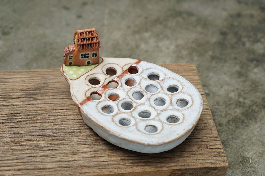 Soap dish , handmade ceramic - 肥皂/手工皂 - 陶 蓝色