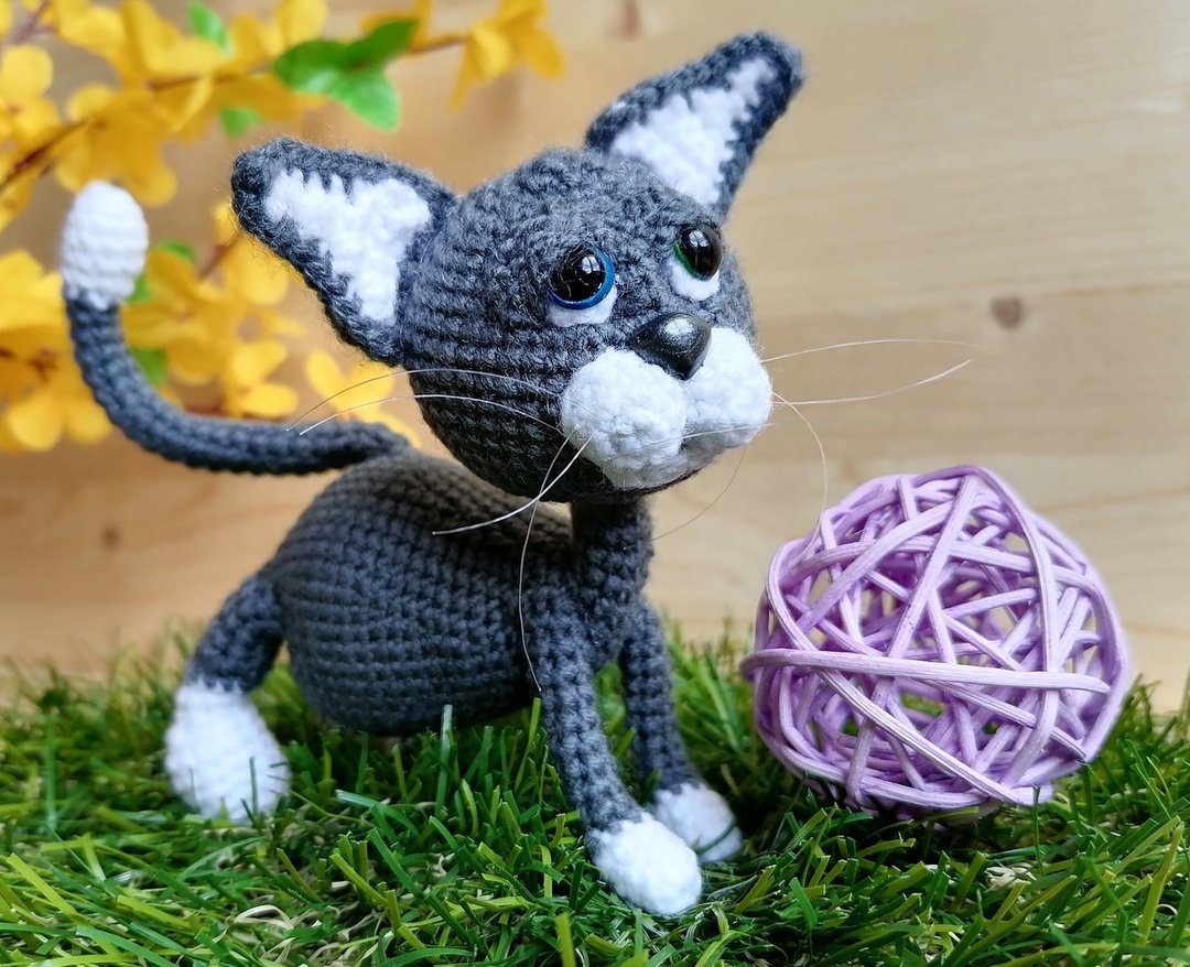 Digital crochet pattern PDF | crochet Kitty (cat) - 手工艺教程/工具书 - 其他材质 
