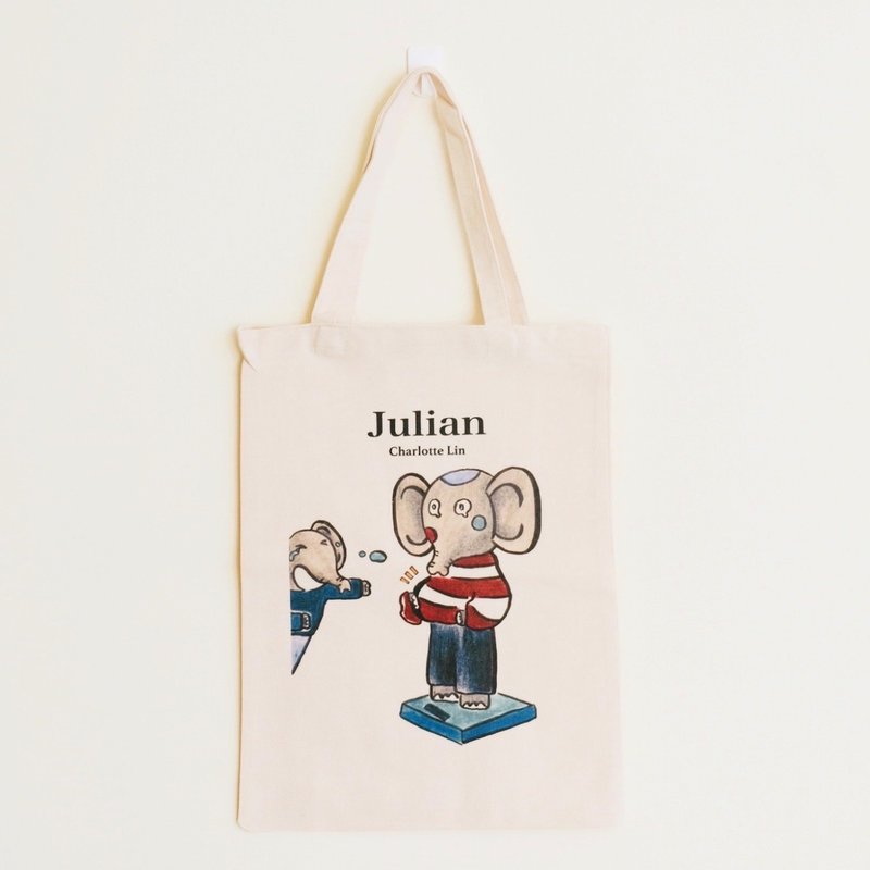 【Charlotte Lin 林晓柔】帆布包・变胖款 - 手提包/手提袋 - 棉．麻 